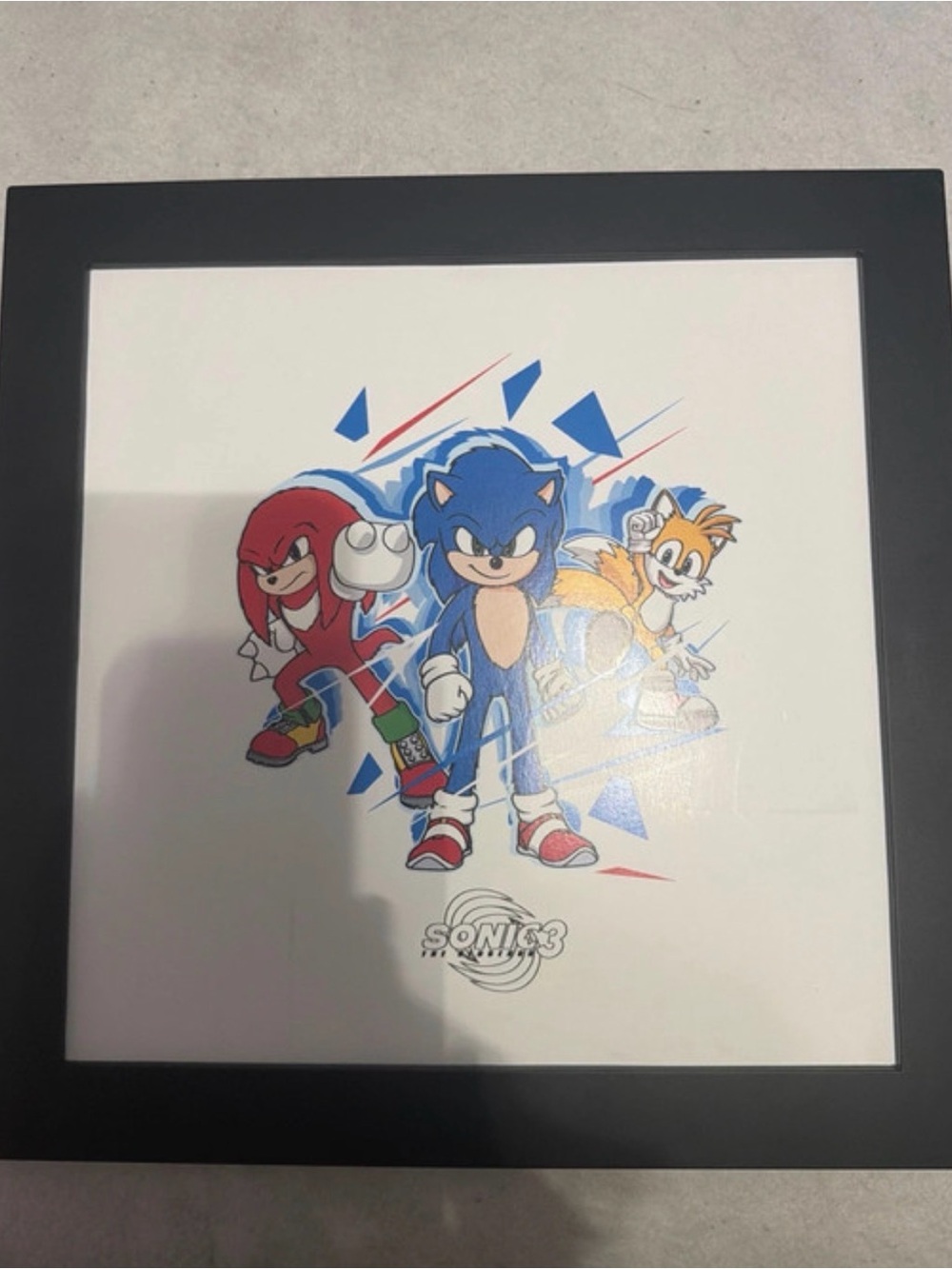 Hobby Lobby Sonic 3 Framed Print - Blue, Red, Orange